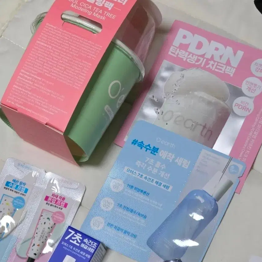 [BUNJANG] O'earth Cool Cica Tree Modeling Mask Serum Set / 오어스 쿨시카 트리 모델링 마스크 세럼 등