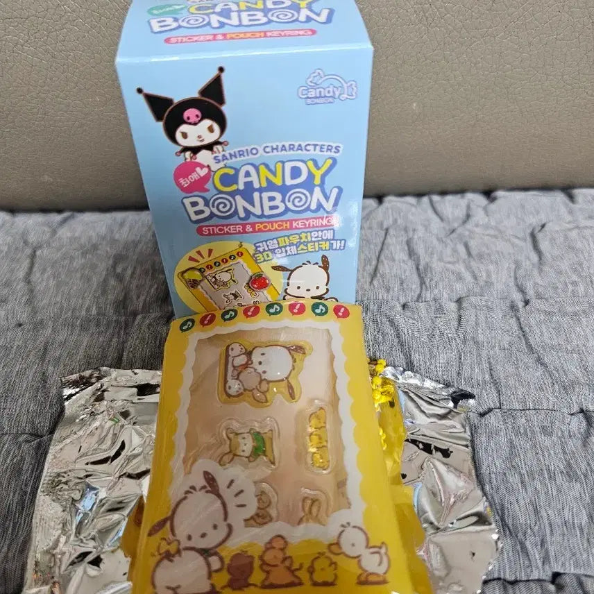 [BUNJANG] Sanrio Candy Bongbong Pochacco Sticker Pouch Keyring / 산리오 캔디 봉봉 스티커 파우치 키링 포차코