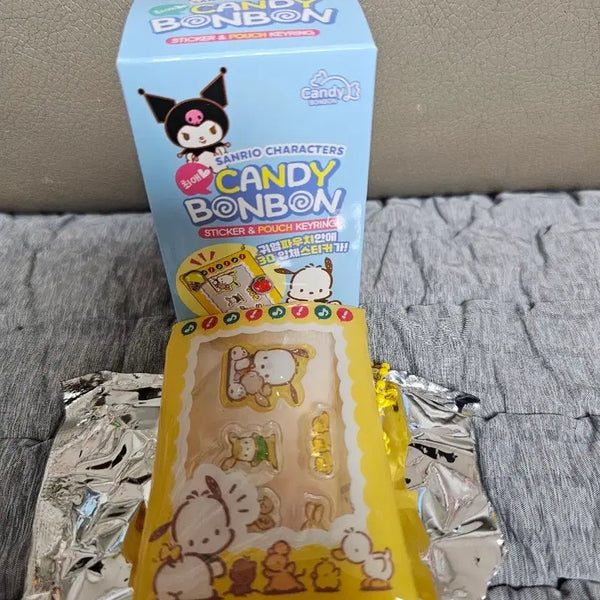 [BUNJANG] Sanrio Candy Bongbong Pochacco Sticker Pouch Keyring / 산리오 캔디 봉봉 스티커 파우치 키링 포차코