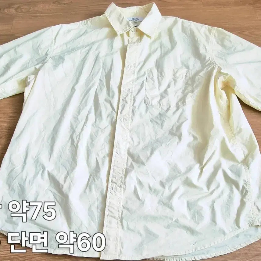 [BUNJANG] Musinsa Short Sleeve Shirt Yellow / 무신사 셔츠