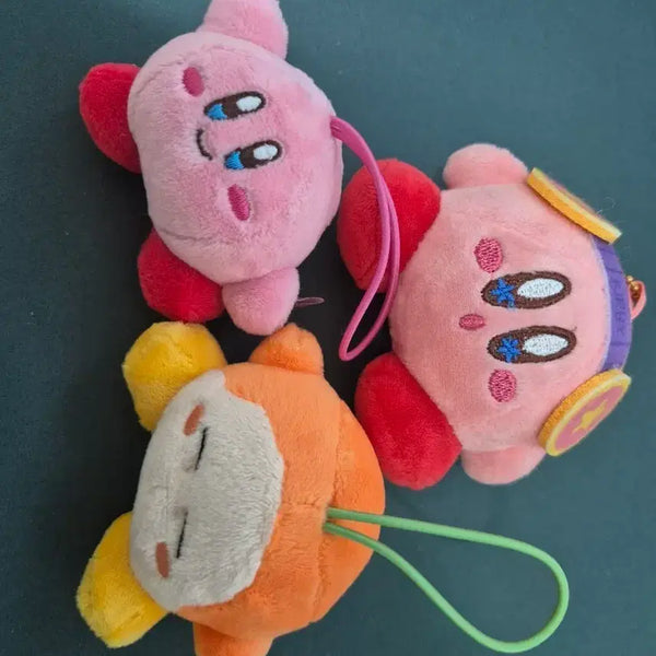 [BUNJANG] Kirby Plush Keychain 3 Set / 별의커비 인형 키링 3종 세트