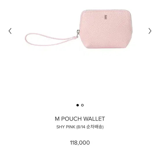 [BUNJANG] Minuit Mint M Pouch Wallet Pink / 미닛뮤트 m파우치월렛 핑크