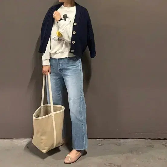[BUNJANG] DKJUNEV Canvas Tote Bag Beige / DKJUNEV캔버스 토트백