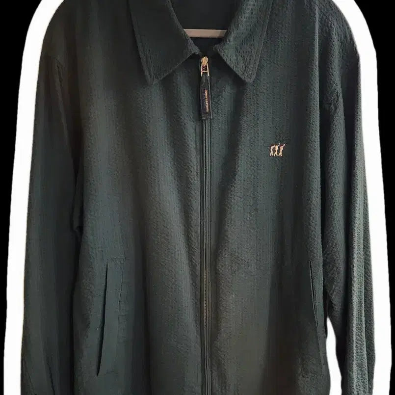 [BUNJANG] Henry Cotton 90s Seersucker Cotton Blouson Jacket / 헨리코튼 올드스쿨 90's 코튼 시어서커 블루종 자켓 105
