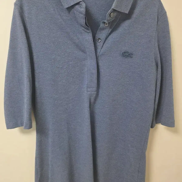 [BUNJANG] Lacoste Women's Blue Polo T-Shirt / 라코스테 여성 카라티 블루