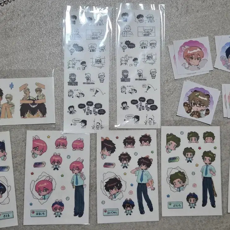 [BUNJANG] Daiya No Ace Sawamura Eijun Miyuki Kazuya Sticker Bundle Set (Sealed) / 잡식님 다이에이 스티커 일괄 미개봉 사와무라 에이준 미유키 카즈야