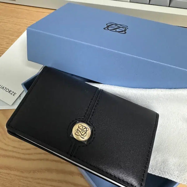 [BUNJANG] Louis Quatorze Baratt Leather Card Wallet Black / [새제품] 루이가또즈 바라트 카드지갑 가죽지갑 블랙 새상품 미사용