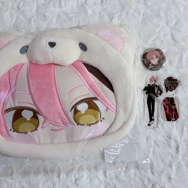 [BUNJANG] Ensemble Stars! Melodious Knights Kuon Mashu Plush Bag & Merchandise Bundle / 앙스타 멜로디어스 쿠온 마슈 곰타백 곰누이 이타백 유닛복 패티쓰리 아크릴스탠드 캔뱃지