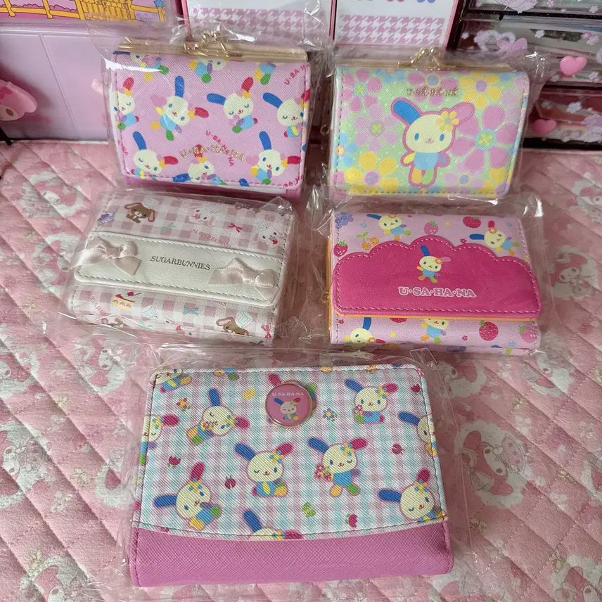[BUNJANG] Sanrio Sugar Bunny Usahana Bifold Wallet / 산리오 반지갑 지갑 슈가바니즈 우사하나