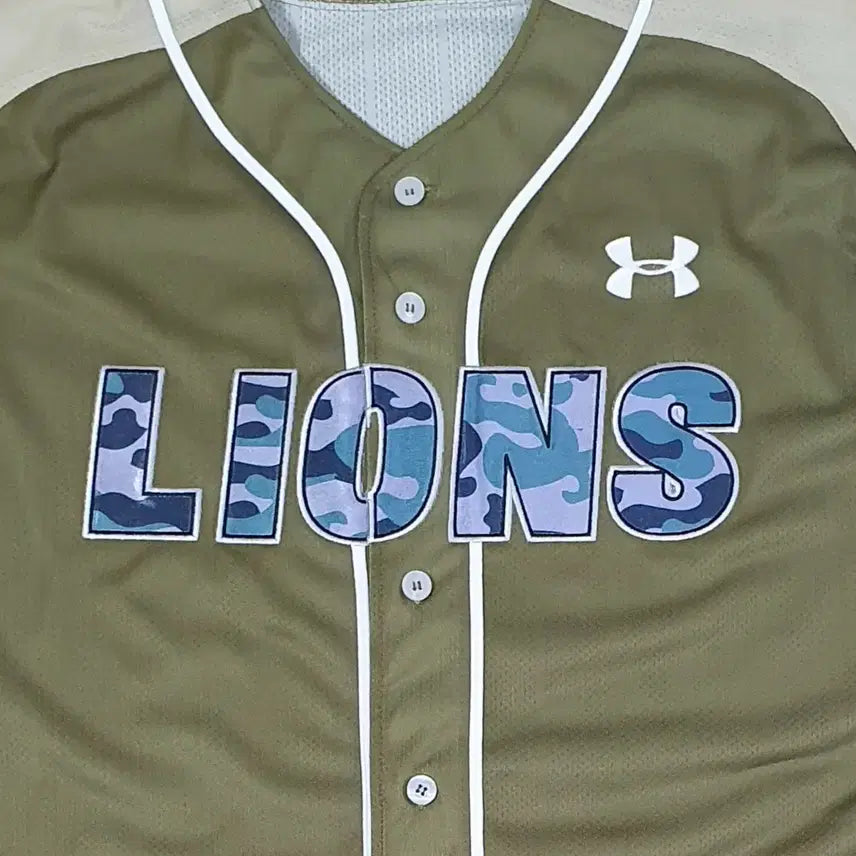 [BUNJANG] Samsung Lions 2023 Under Armour Military Player Issue Baseball Jersey (XL) / 삼성 라이온즈 23년 밀리터리 언더아머 유니폼 (115) 선수지급용