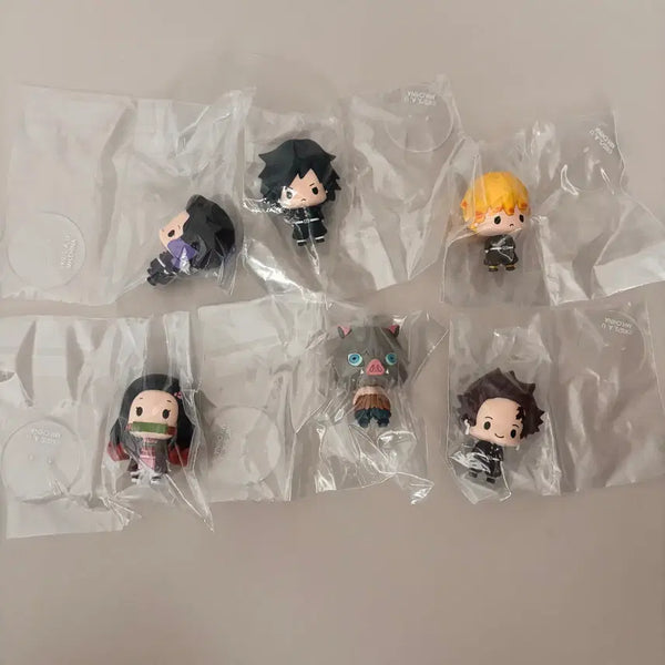 [BUNJANG] Demon Slayer Chocorin Gacha Figure Set / [일괄] 귀멸의칼날 기유 탄지로 시노부 탄지로 젠이츠 네즈코 이노스케 초코린 가챠 피규어 세트