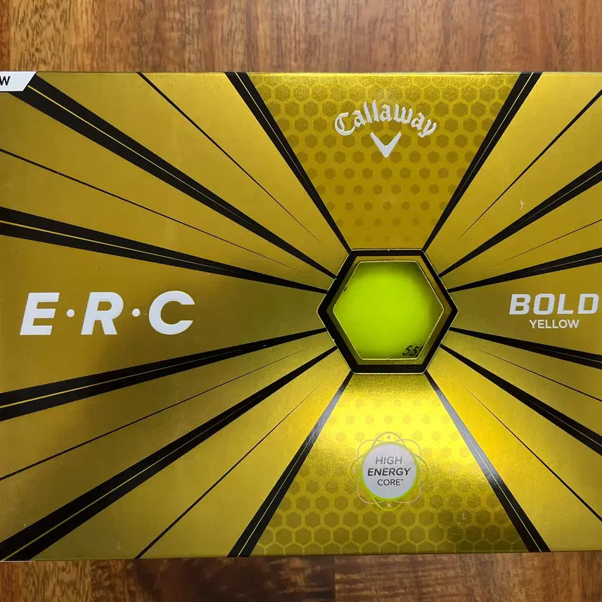 [BUNJANG] Callaway ERC T-Line 3-Piece Golf Balls (12-Pack) - Bold Yellow / 캘러웨이 ERC T라인 3피스 골프공(12개입) . 볼드 옐로우