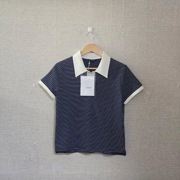 [BUNJANG] Lookast Striped Short Sleeve T-Shirt (New) / 룩캐스트 스트라이프 반팔티(새상품)