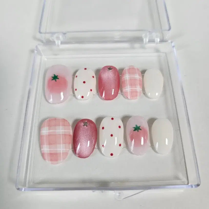 [BUNJANG] Custom Handmade Nail Tips (Short Oval) / 수제네일팁