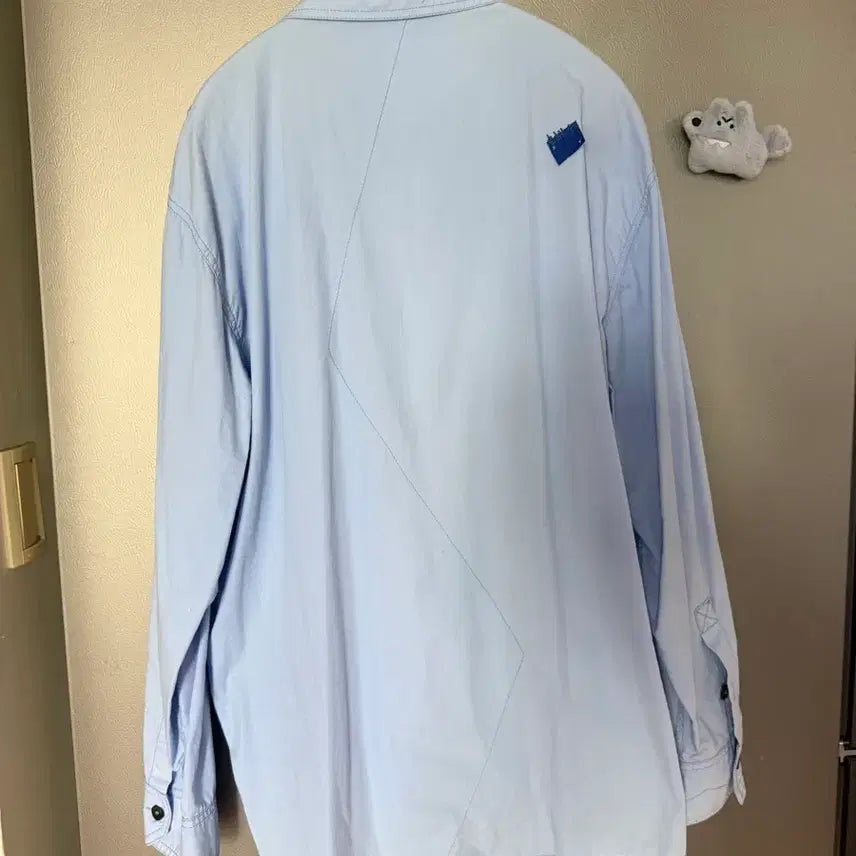 [BUNJANG] Ader Error x Zara Oversized Shirt Sky Blue / 아더에러 자라 오버사이즈 셔츠 스카이블루 M