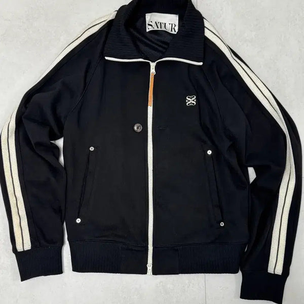 [BUNJANG] Setter Roton All Day Track Zip-Up Jacket - Caviar Black / 세터 로턴 올 데이 트랙 집업 자켓 캐비어 블랙