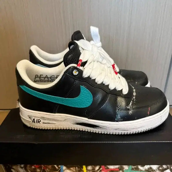 [BUNJANG] Nike x PEACEMINUSONE Air Force 1 Low Para-noise 3.0 Black Multi-color / 나이키 x 피스마이너스원 에어포스 1 로우 파라노이즈 3.0 블랙 앤 멀티컬러260mm