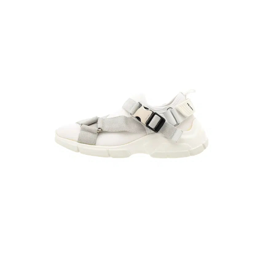 [BUNJANG] Prada Neoprene Strap Sneakers White / (W) 프라다 네오프렌 스트랩 스니커즈