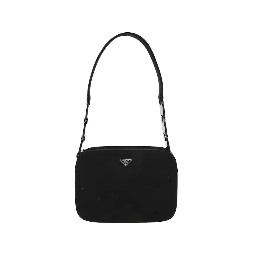 [BUNJANG] Prada Plastic Handle Shoulder Bag Black / 프라다 플라스틱 핸들 숄더백