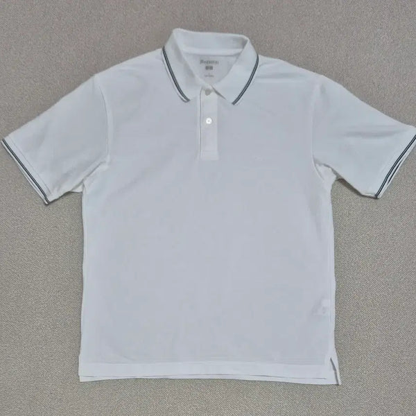[BUNJANG] JW Anderson x Uniqlo White Short Sleeve Polo T-Shirt / jw앤더슨 유니클로 화이트 반팔 카라티