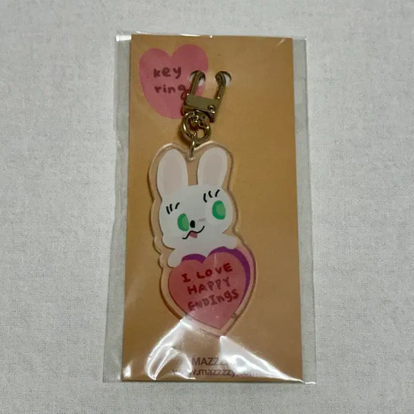 [BUNJANG] Mazzzy Rabbit Acrylic Keyring (Sealed) / 마찌 mazzzy 토끼 아크릴 키링 미개봉새상품