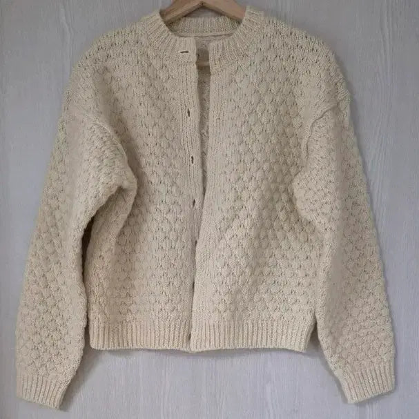 [BUNJANG] Wool Cardigan - Oatmeal Beige / 울  가디건 새상품