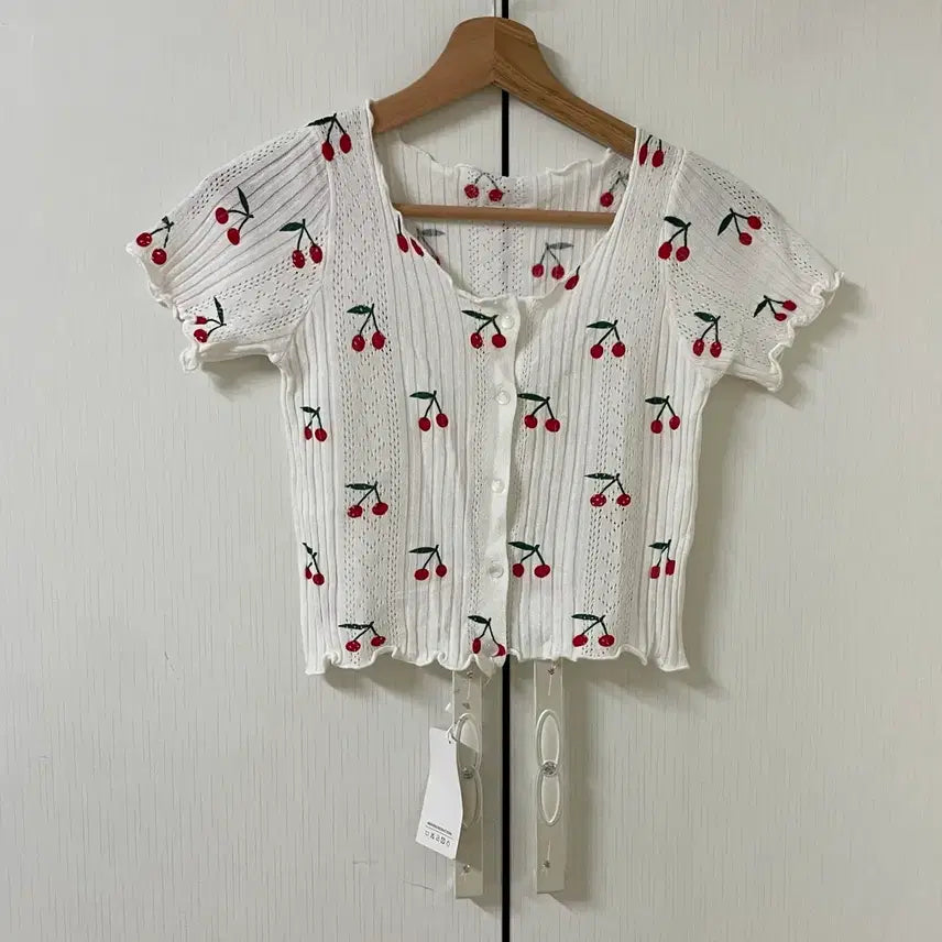 [BUNJANG] COS H&M Cherry Top T-shirt Cardigan / 코스 hm 체리 탑 티셔츠 가디건