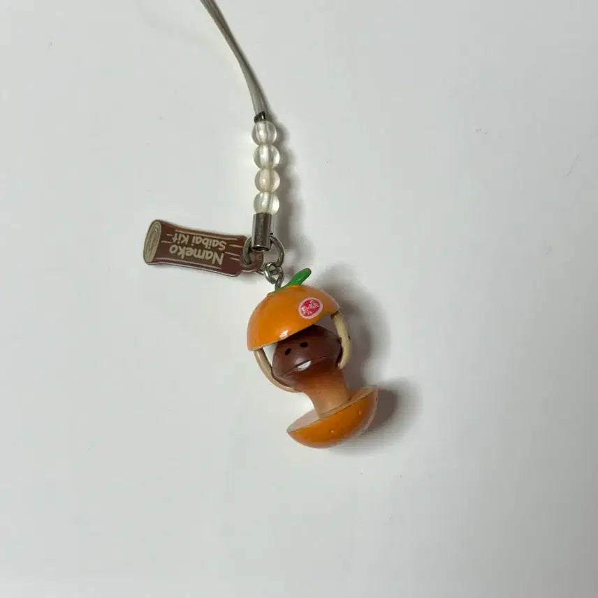 [BUNJANG] Nameko Classic Strap Keychain Orange / 나메코 고전 스트랩 키링 오렌지