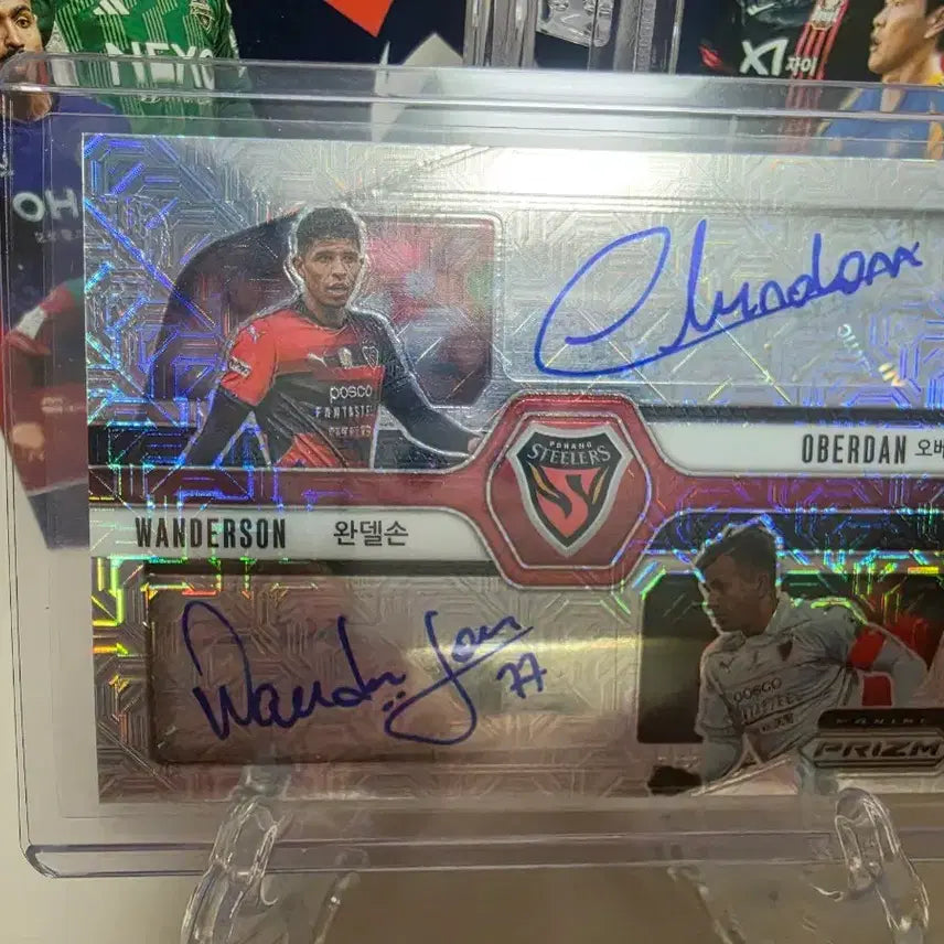 [BUNJANG] Panini 2025 Prizm K League Wanderson & Oberdan Dual Auto (Limited 5) / 파니니 2025 프리즘 K리그 포항 완델손 & 오베르단 5한정 듀얼 오토