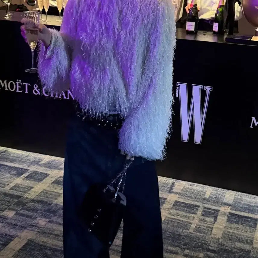 [BUNJANG] Minuit Muse Surin White Faux Fur Jacket / 새상품) 자라 미닛뮤트 수린님 퍼자켓
