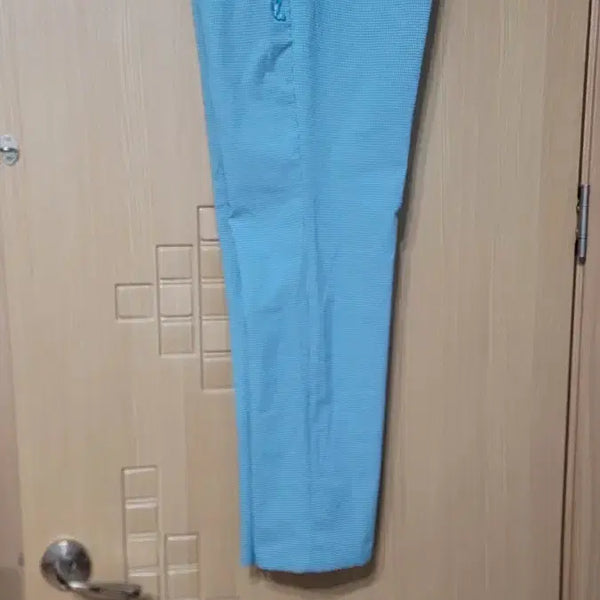 [BUNJANG] JDX Golf Sky Blue Check Trousers (New) / JDX골프 바지 하늘색 체크(새거)