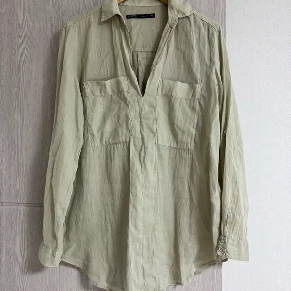 [BUNJANG] ZARA Linen Blend Shirt / ZARA 마 혼방 셔츠