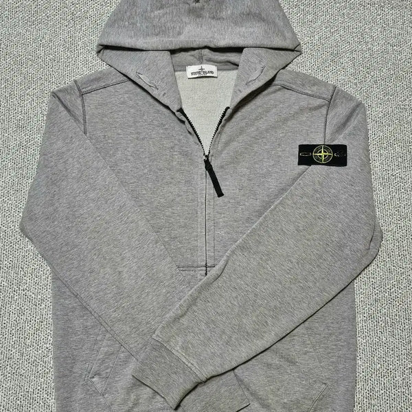 [BUNJANG] Stone Island Zip-Up Hoodie Grey 20SS / [여성 S, M 사이즈] 스톤아일랜드 집업 후드 그레이 20SS