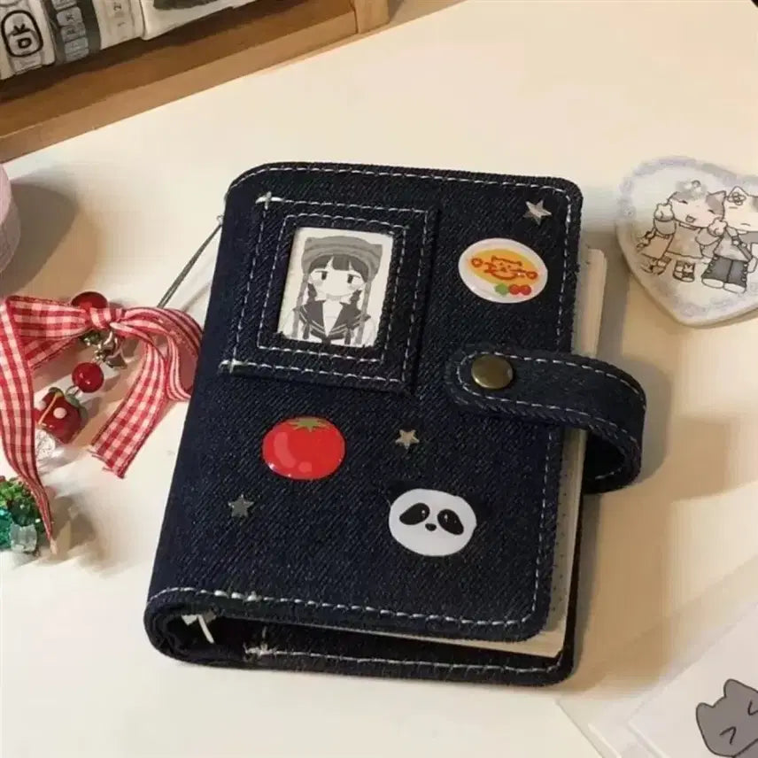 [BUNJANG] Vintage Denim M5 Mini Diary Inserts Set - 5-Hole Binder Planner / 빈티지 데님 M5 미니 다이어리 속지 세트 청 5공 바인더 플래너