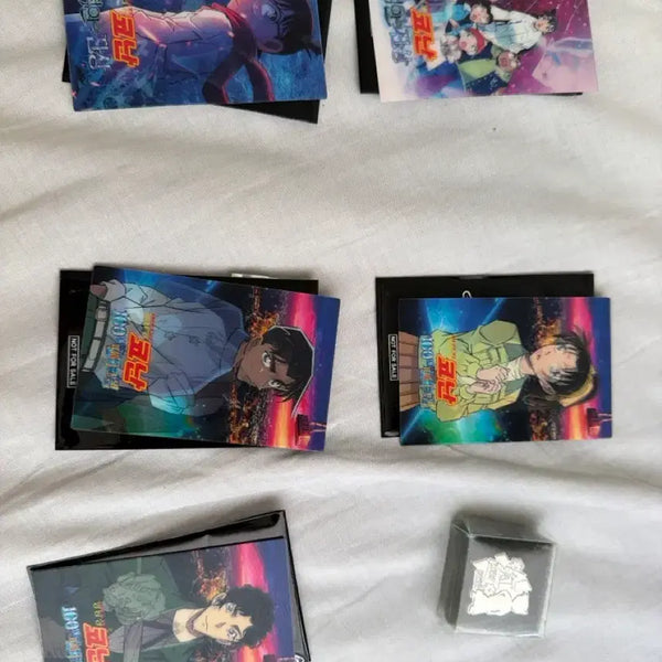 [BUNJANG] Detective Conan Movie Exclusive Lenticular Cards & Crimson Love Letter Badge Set / 명탐정 코난 극장판 특전 판매 척안의잔상 백만달러의팬터그램 진홍의연가