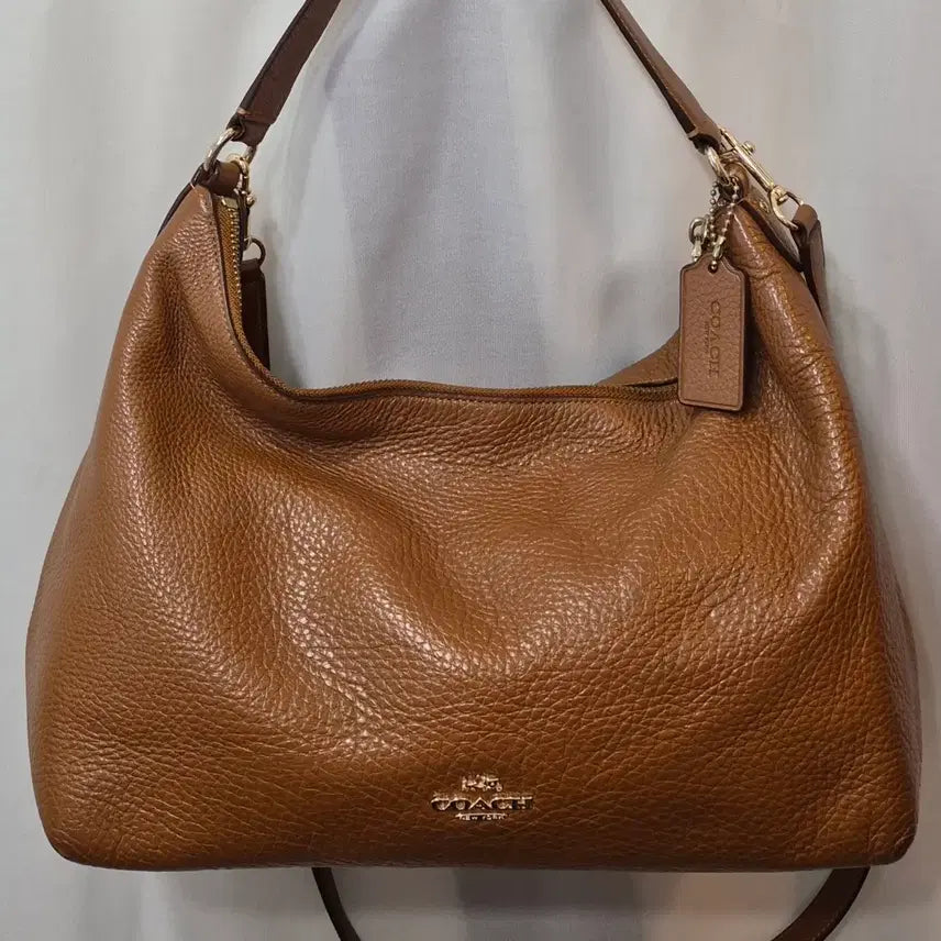 [BUNJANG] Coach Leather Shoulder Bag Brown / 코치 가죽 숄더백 브라운