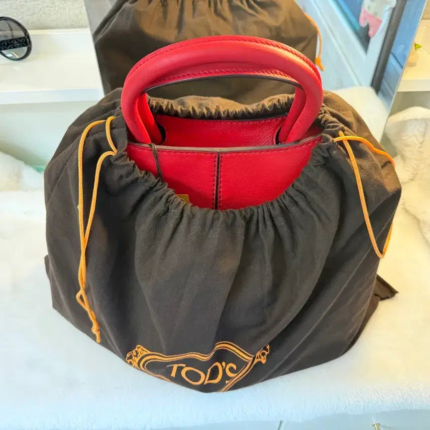[BUNJANG] Tod's Piccola Shopping Bag Red Leather / 정품,미사용]토즈 TOD'S 쇼핑백 피콜라 레드