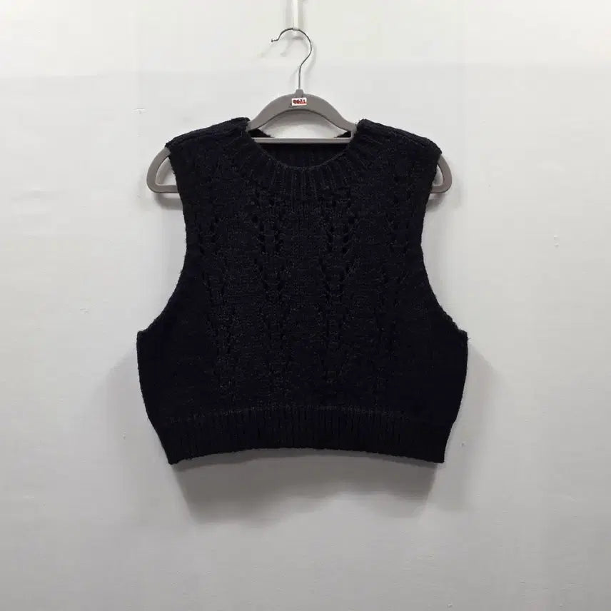 [BUNJANG] Ozsecon Cable Knit Vest / 0071 오즈세컨 한섬 케이블 크롭 니트 베스트 니트 조끼