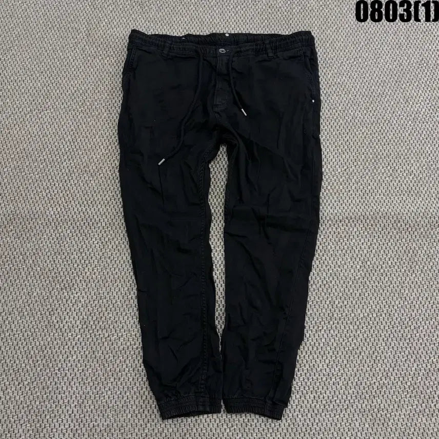 [BUNJANG] Zara Black Jogger Pants XL / 자라 블랙 조거 팬츠 XL