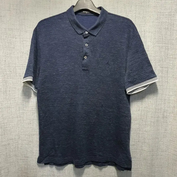 [BUNJANG] Beanpole Linen Collar Short-Sleeve T-shirt Size 110 / 빈폴 린넨 카라 반팔티셔츠 110