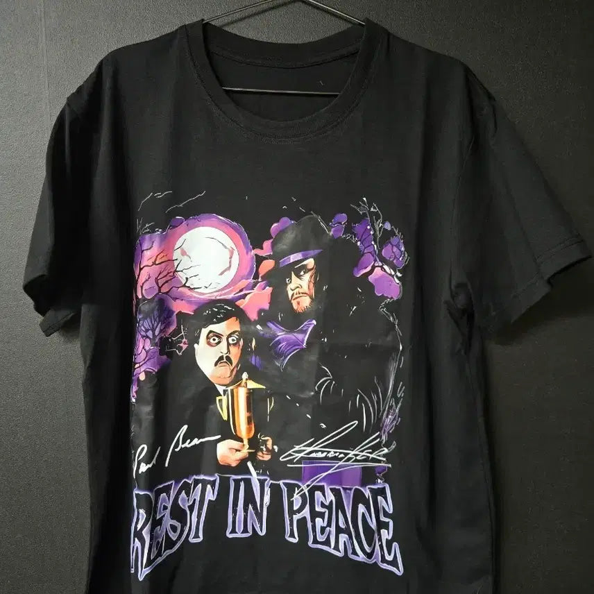[BUNJANG] WWF Retro Undertaker Bearer T-Shirt / wwf레트로 언더테이커 폴베어러 티셔츠