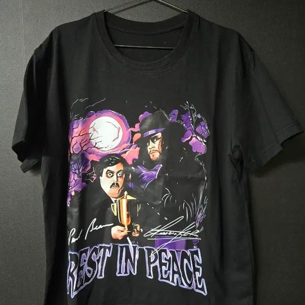 [BUNJANG] WWF Retro Undertaker Bearer T-Shirt / wwf레트로 언더테이커 폴베어러 티셔츠