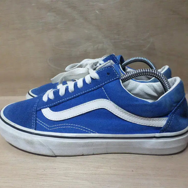 [BUNJANG] Vans Old Skool Blue Sneakers Size 260 / 후루룩구제3 260 반스 올드스쿨 블루 운동화 스니커즈 260803