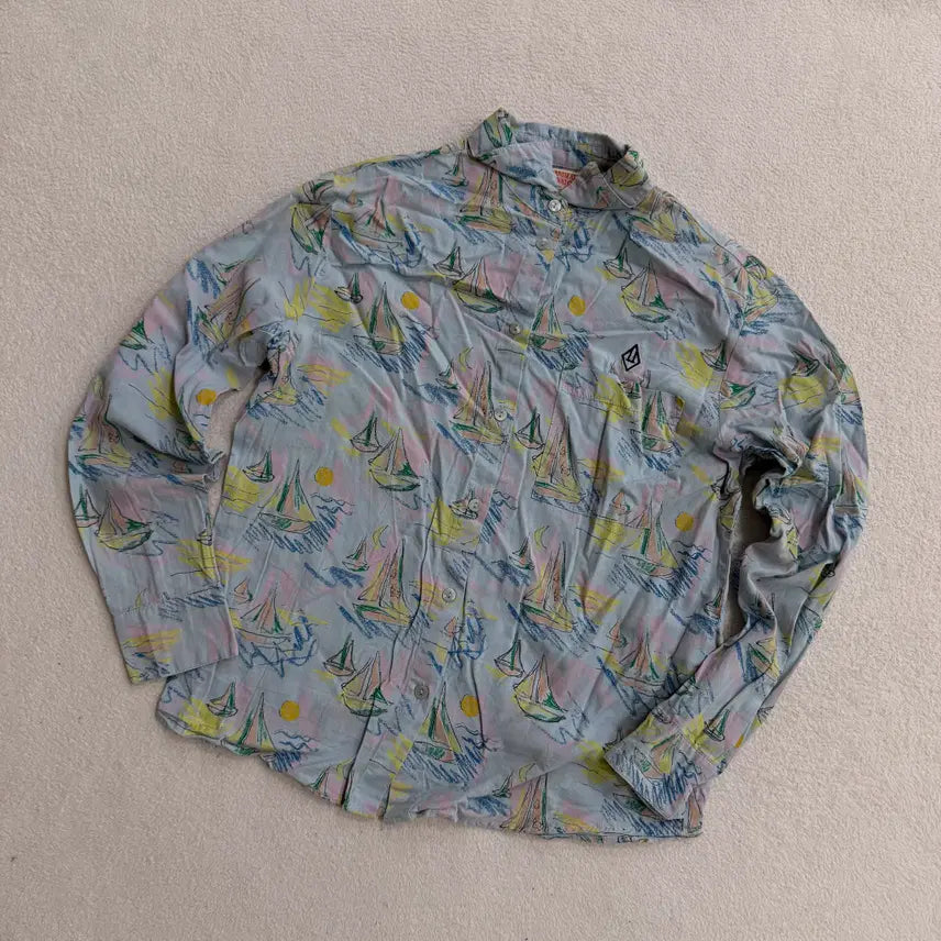 [BUNJANG] 12 Animals Observatory Kids Long Sleeve Shirt / 12 애니멀즈옵저버토리 키즈 긴팔 셔츠 0609T1