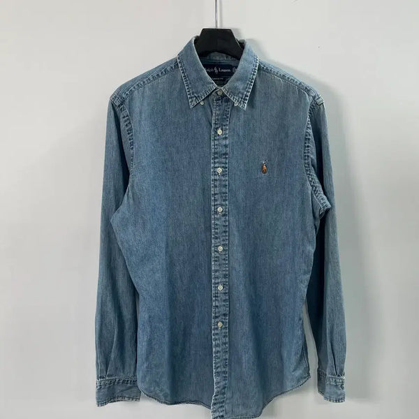 [BUNJANG] Polo Ralph Lauren Chambray Long Sleeve Shirt / 폴로 랄프로렌 샴브레이 긴팔 셔츠 (on.1624)