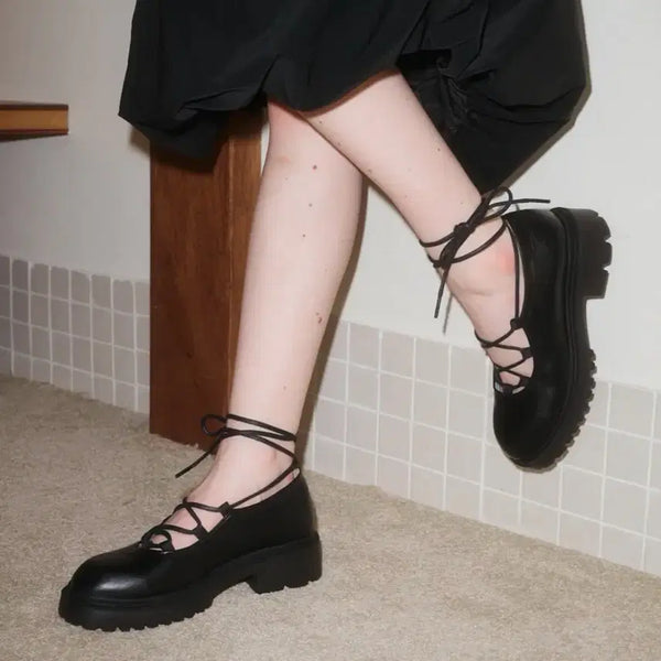[BUNJANG] Ballerina Platform Mary Jane Shoes / 뜨홍 발레리나 슈즈 플랫폼 메리제인