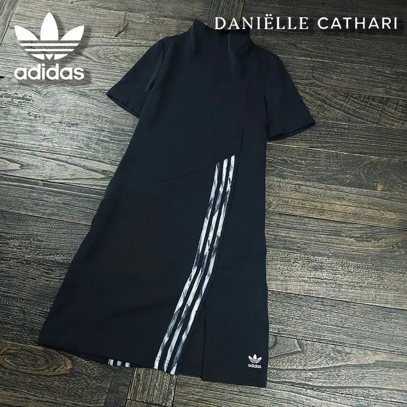 [BUNJANG] Adidas x Danielle Cathari 19 FW Midi Dress Black / 아디다스 X 다니엘카타리 19 FW 미디 원피스 블랙 M21985