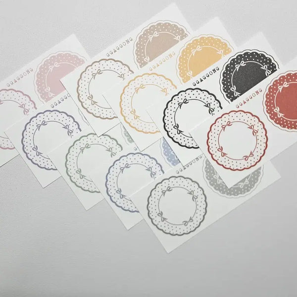 [BUNJANG] Kkagong's Cozy Crafts Ribbon Doily Memo Pad / [까꽁이의꼼지락] 리본도일리 떡메