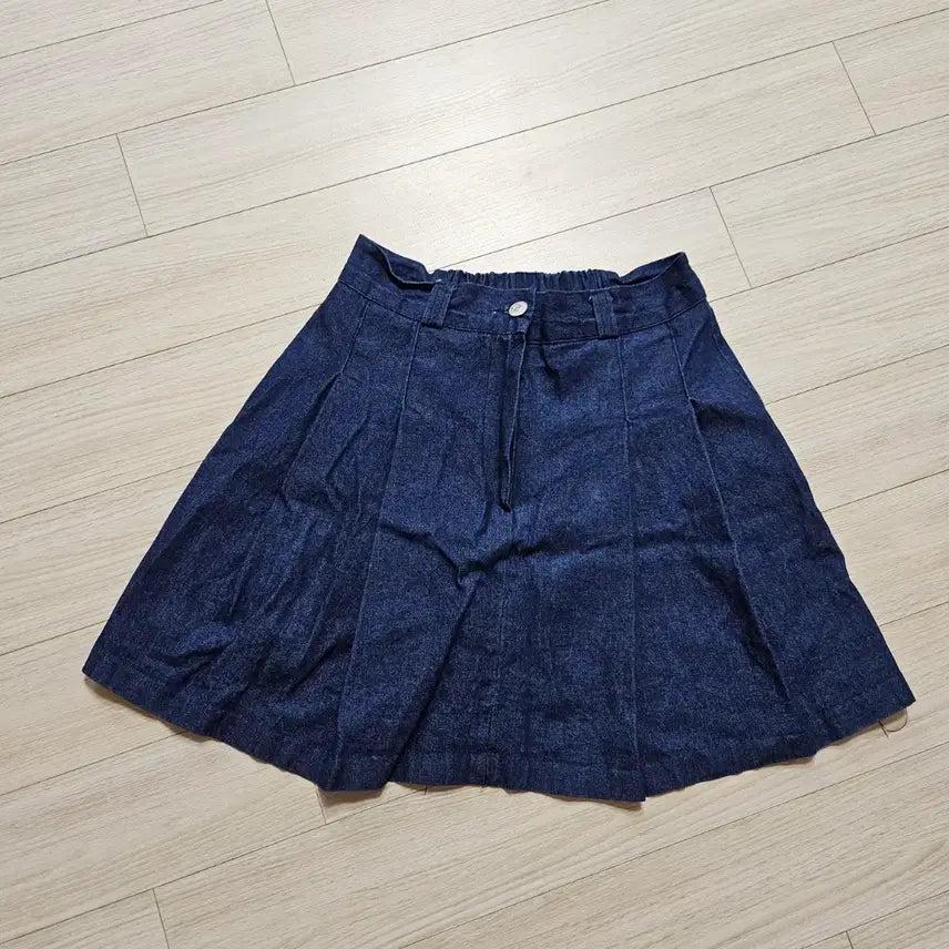 [BUNJANG] Denim A-Line Skirt Dark Blue / 데님 A라인 치마 진청