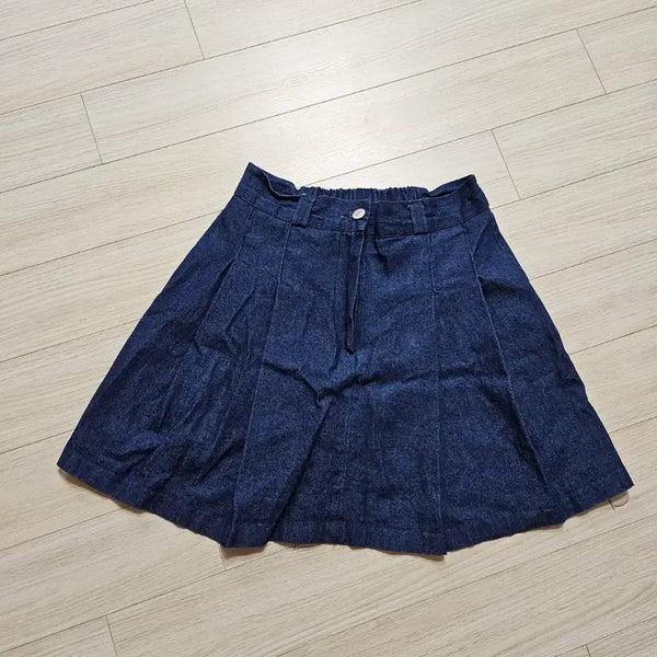 [BUNJANG] Denim A-Line Skirt Dark Blue / 데님 A라인 치마 진청